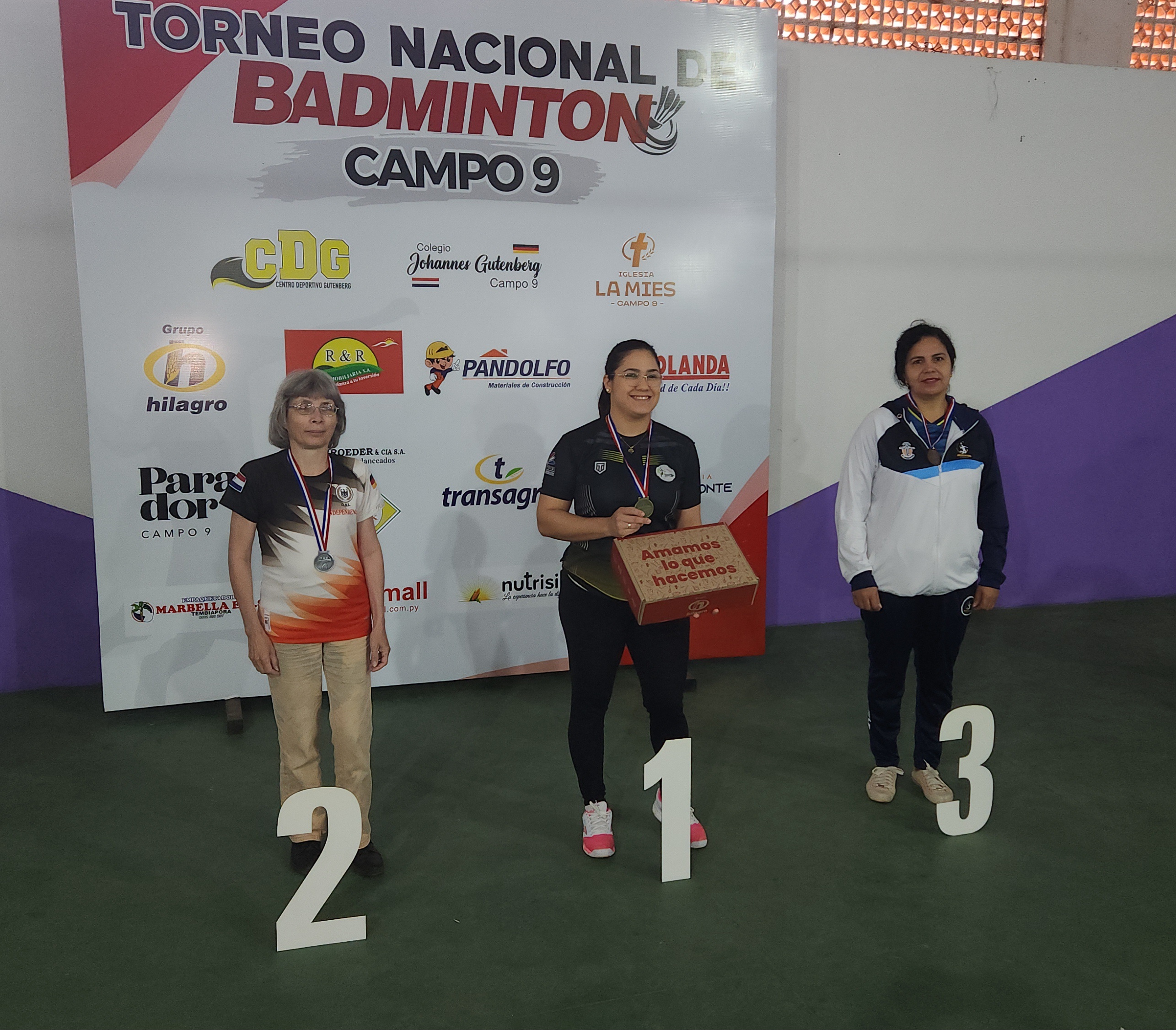 Siegerehrung Dameneinzel 42+