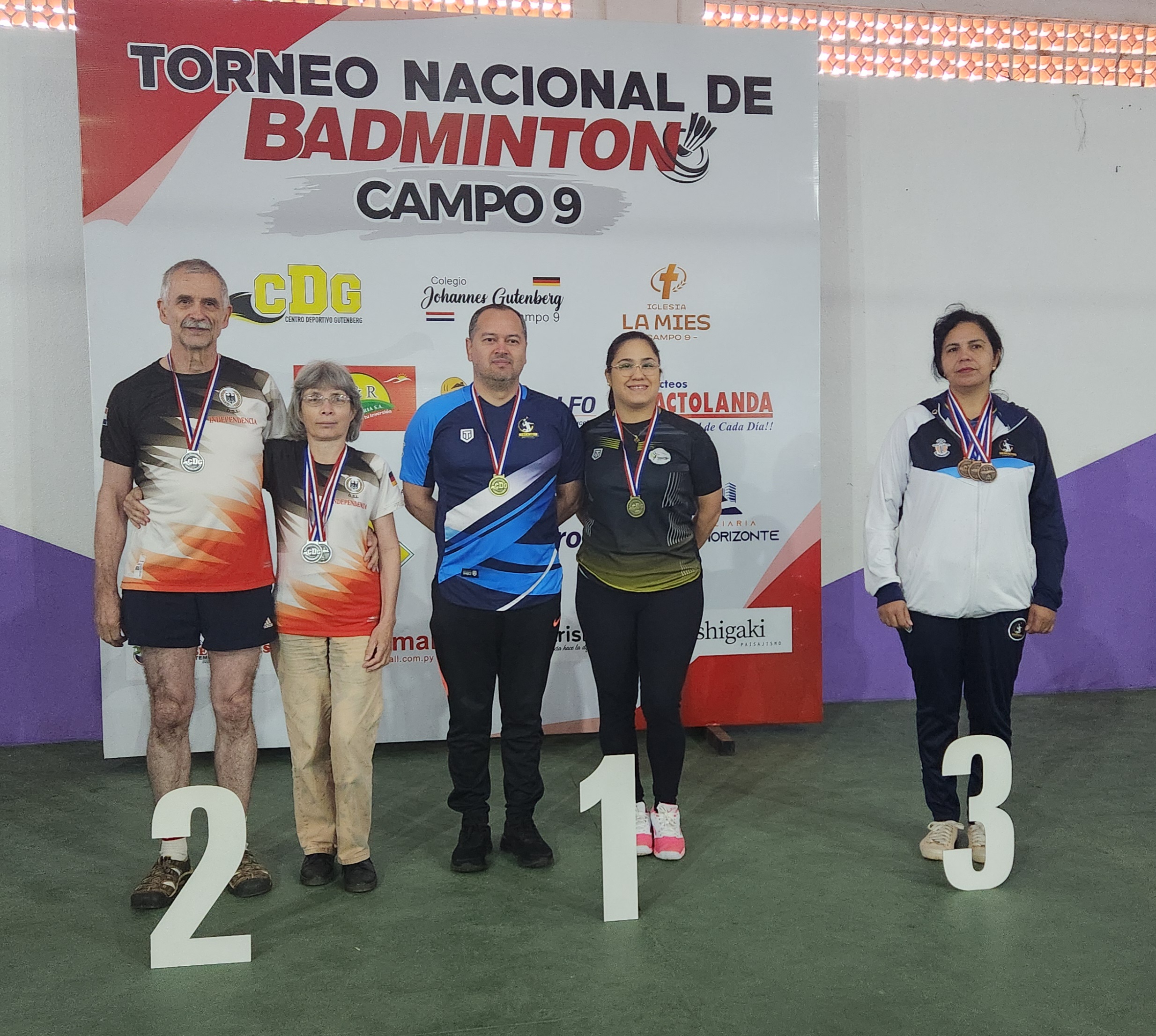 Siegerehrung Dameneinzel 42+